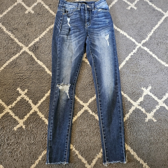 KanCan Denim - Kancan Distressed High Rise Skinny Jeans Size 24